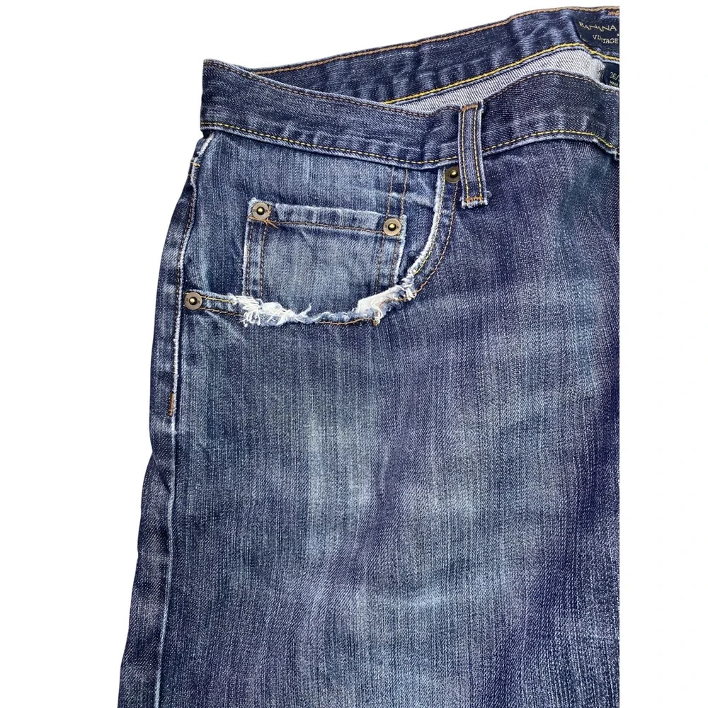 Banana Republic Jeans Mens 36x34 Vintage Straight Distressed Academia Lifestyle